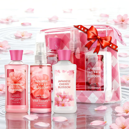 Vanilla Bath & Body Care Gift Set for Women – Shower Gel 3oz + Body Lotion 3oz + Body Mist 3oz | Moisturizing, Refreshing & Deodorizing Spa Gift for Mom, Wife, Sister or Girlfriend