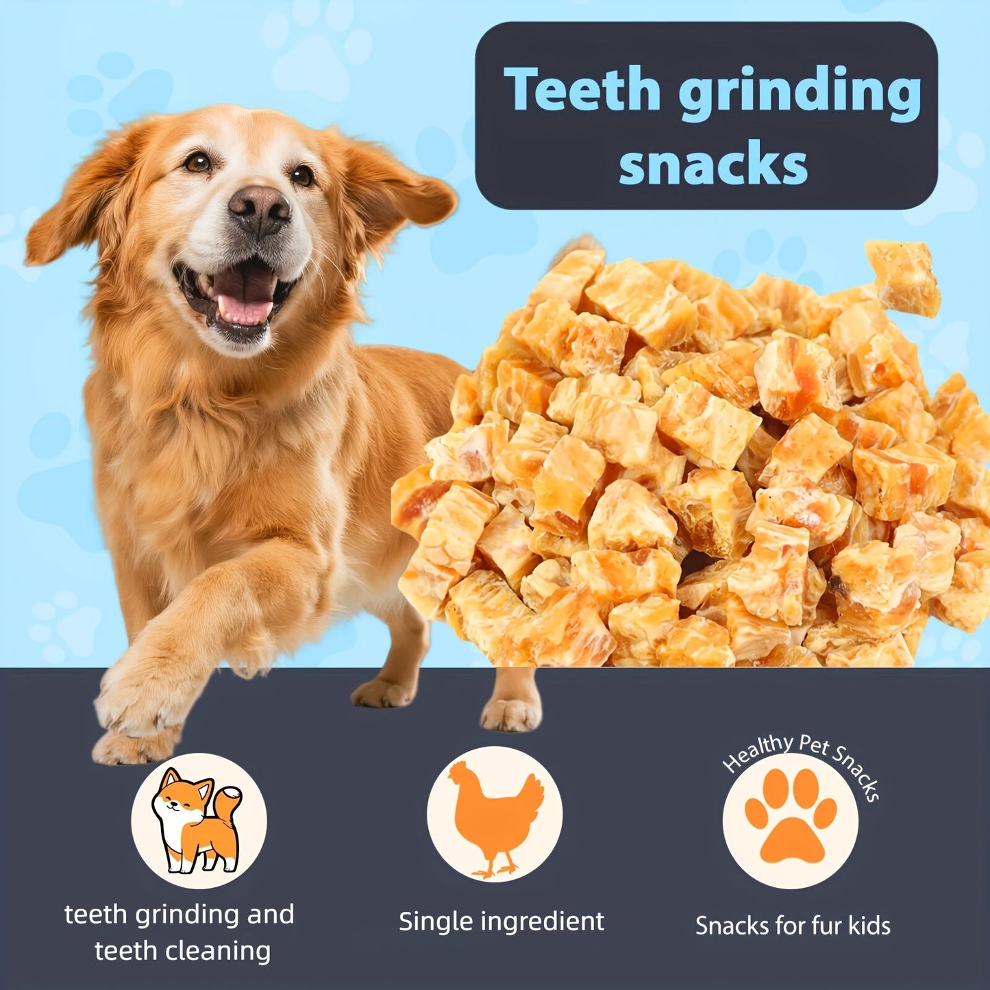 Mixed Flavor Dog Chews – Chicken Jerky & Duck Jerky Variety Pack, High Protein Low Fat Long-Lasting Training Reward Snacks for Small Medium Large Dogs, Easy to Digest Pet Treats