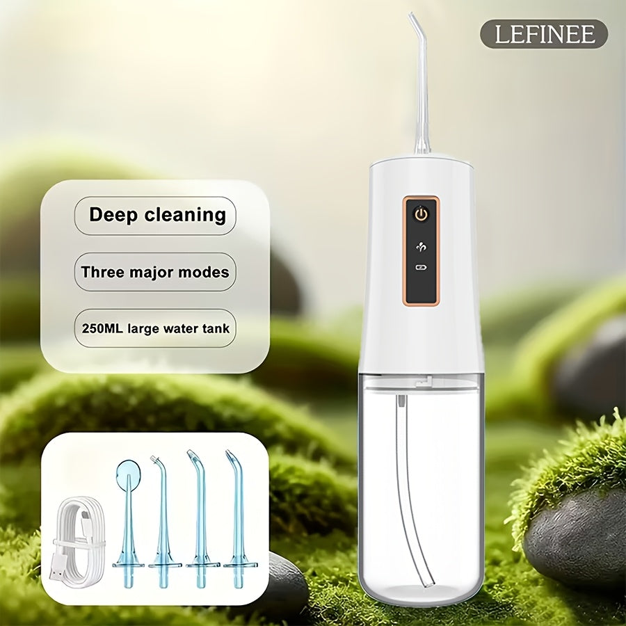 Electric Toothbrush Water Flosser Combo Set – 3 Modes USB Rechargeable Oral Care Kit with 4 Brush Heads & 4 Nozzles, 360° Rotating Flosser for Deep Clean & Gum Care