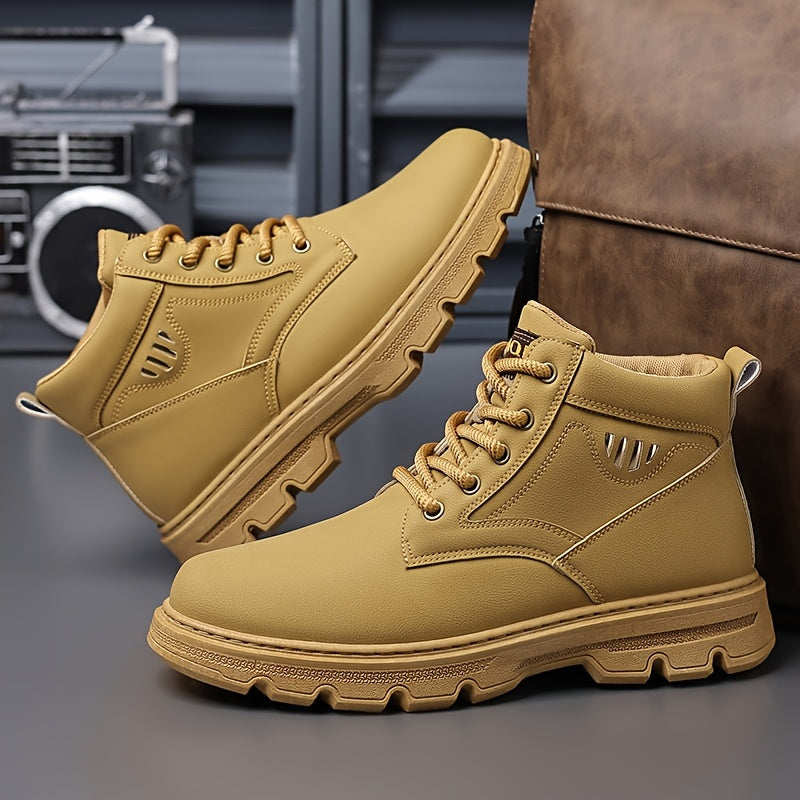 Men's Boots - Non-Slip Sole Lace-Up for Beach & Water 383077