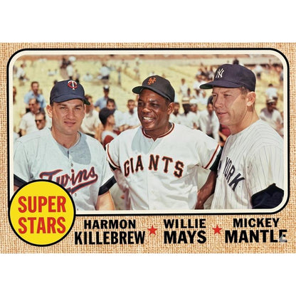 Vintage Baseball Card Mystery Slab 1968 Topps – 1 Random Authentic Card Encased | 598-Card Set Chase | Nolan Ryan RC Possible | Mickey Mantle, Hank Aaron & More | Collector Gift Box