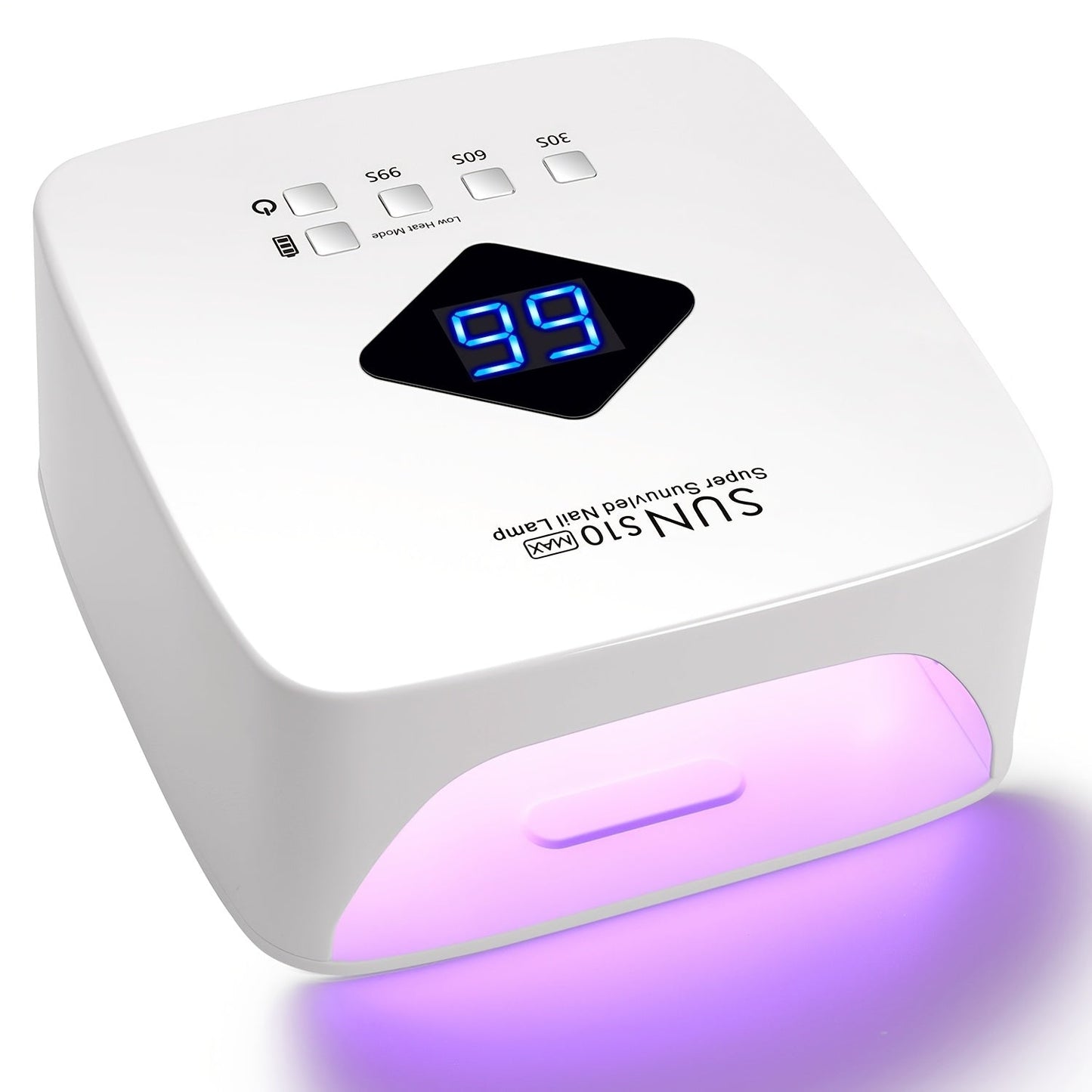 Rechargeable UV LED Nail Lamp 30 Beads – Professional Gel Nail Curing Light Cordless with 3 Timer Settings | Fast Curing Nail Dryer for Home & Salon, Compatible All Gel Polish