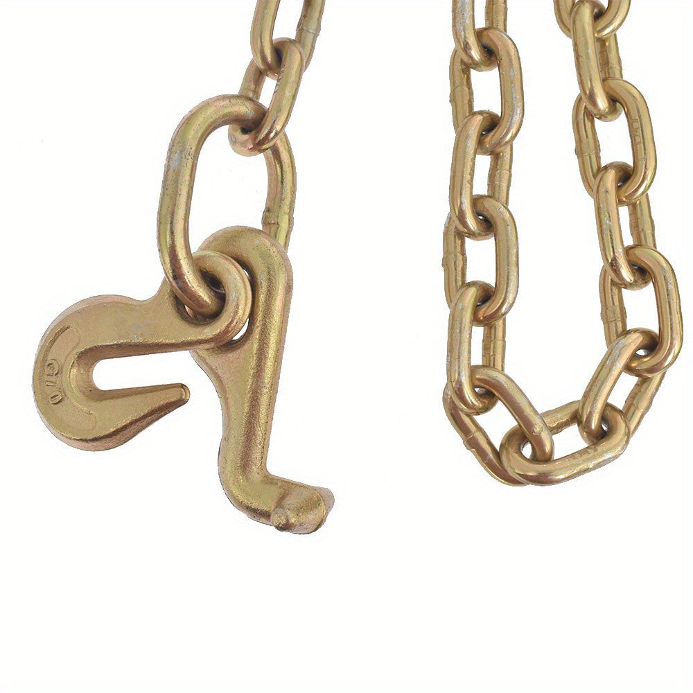 5/ 16 X 6ft Grade 70 Tow Chain 15 J Hook Mini R Hook Replacement for Recovery Wrecker Axle
