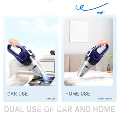 Handheld Cordless Vacuum Cleaner with Powerful Suction – Portable USB Rechargeable Mini Vacuum with Multiple Accessories for Car, Home, Office & Tight Spaces