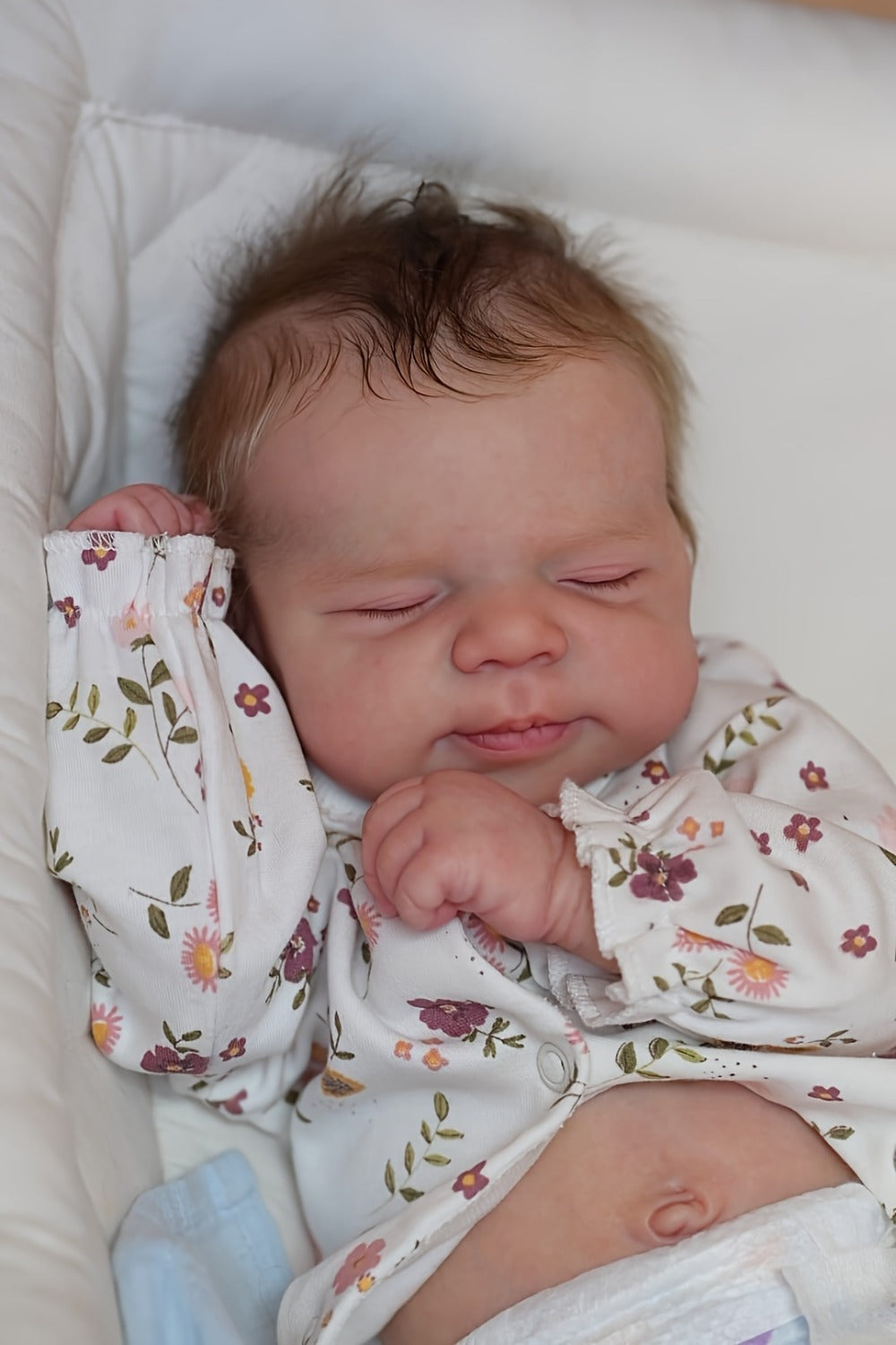 Reborn Baby Doll 19 Inch Full Vinyl Body Lifelike Newborn Girl Doll with Hand-Rooted Hair 3D Painted Skin Clothes Pacifier Bottle Birth Certificate – Perfect Gift for Girls Kids Collectors Birthday Christmas