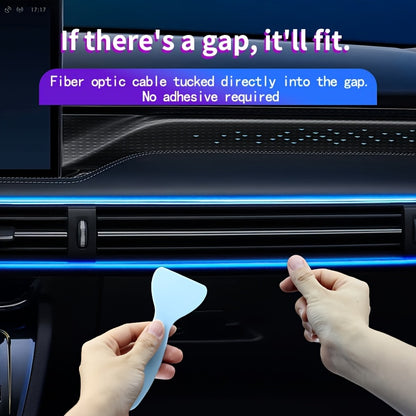 Interior Car LED Strip Lights with APP Control, RGB 16 Million Colors USB Ambient LED Light Bar, Music Sync Rhythm, Low Noise And Electric Sound LED Light Bar for Car (infrared Remote Control)