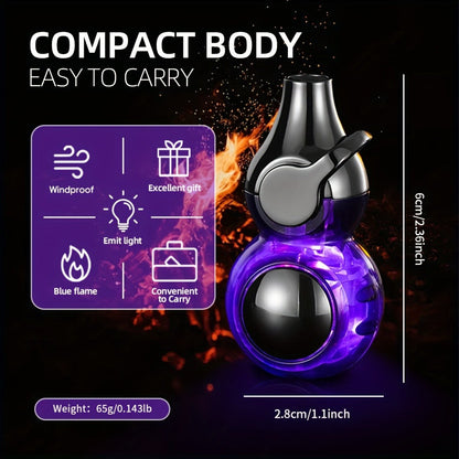 Torch Lighter Windproof Refillable Butane Aluminum Alloy Mini Portable Flashlight Lighter Rocker Ignition Transparent Gas Window Candle Campfire Camping Gift Black Orange White