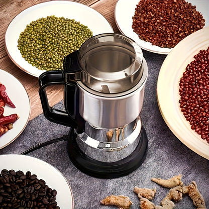 Electric Coffee Grinder 300W 25000RPM – 8-Blade Stainless Steel Spice & Grain Mill for Coffee Beans, Nuts, Spices | Home, Cafe & Camping