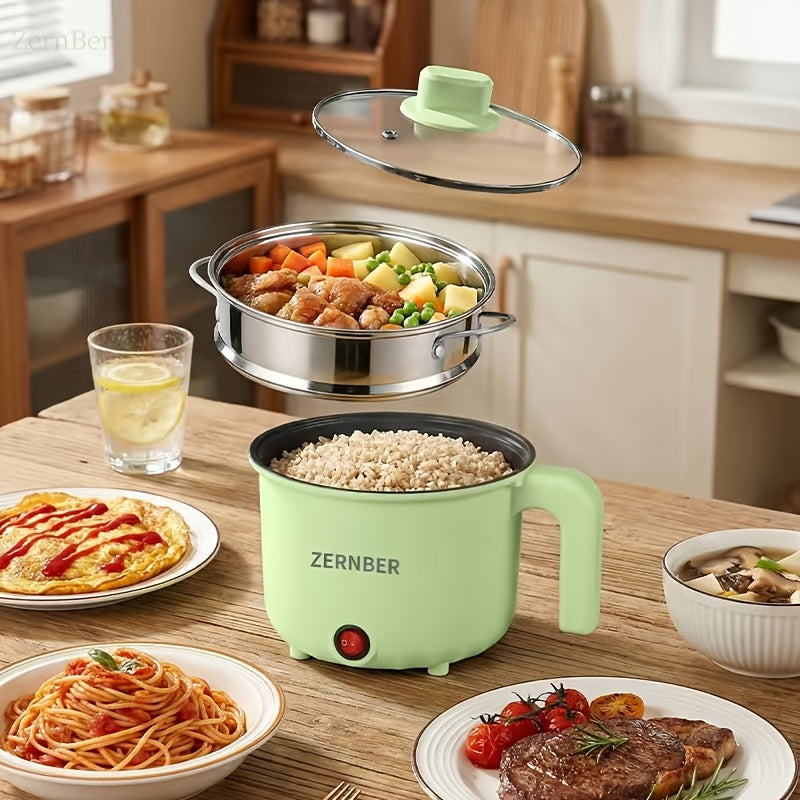 Electric Hot Pot Portable Electric Wok – Non-Stick Coating, Triple Power Control, Multi-Functional Stewpot for Hotpot, Soup, Steak, Ramen & Gourmet Cooking, 60.87oz or 118.35oz