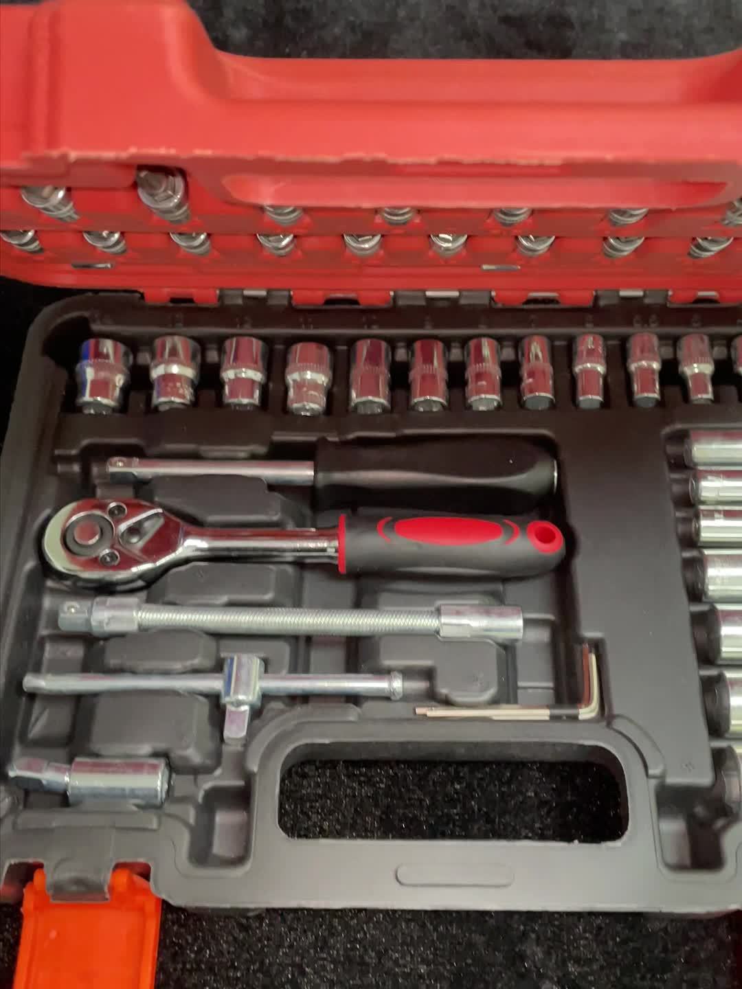 899/52pcs Professional Tool Set, Multi-functional Toolbox, Portable Design, for Home And Car Repair, A Tool Set for DIY Enthusiasts And Professionals, A Gift for Friends, Local Shipping