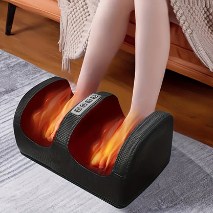 Foot Massager Multifunctional Acupressure - Electric Massage Tool for Foot, Leg, Arm & Plantar Relief, Relaxation & Pain Relief, Perfect Gift for Men & Women, Birthday & Holiday, Black or Red