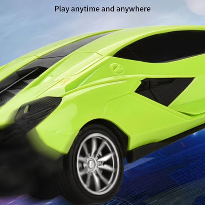 High-Speed Drift RC Car 1:24 Scale with LED Lights 4-Channel Simulation Model Remote Control Car for Kids Boys Girls – Green Blue Black Red Black, Birthday Christmas Halloween Gift Ages 6+