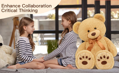Giant Teddy Bear Brown XXL – Oversized Soft Cuddly Stuffed Animal Plush Toy, Valentine's Day Gift for Girlfriend Her Him, Birthday Baby Shower Kids Girls Large Bear Room Decoration