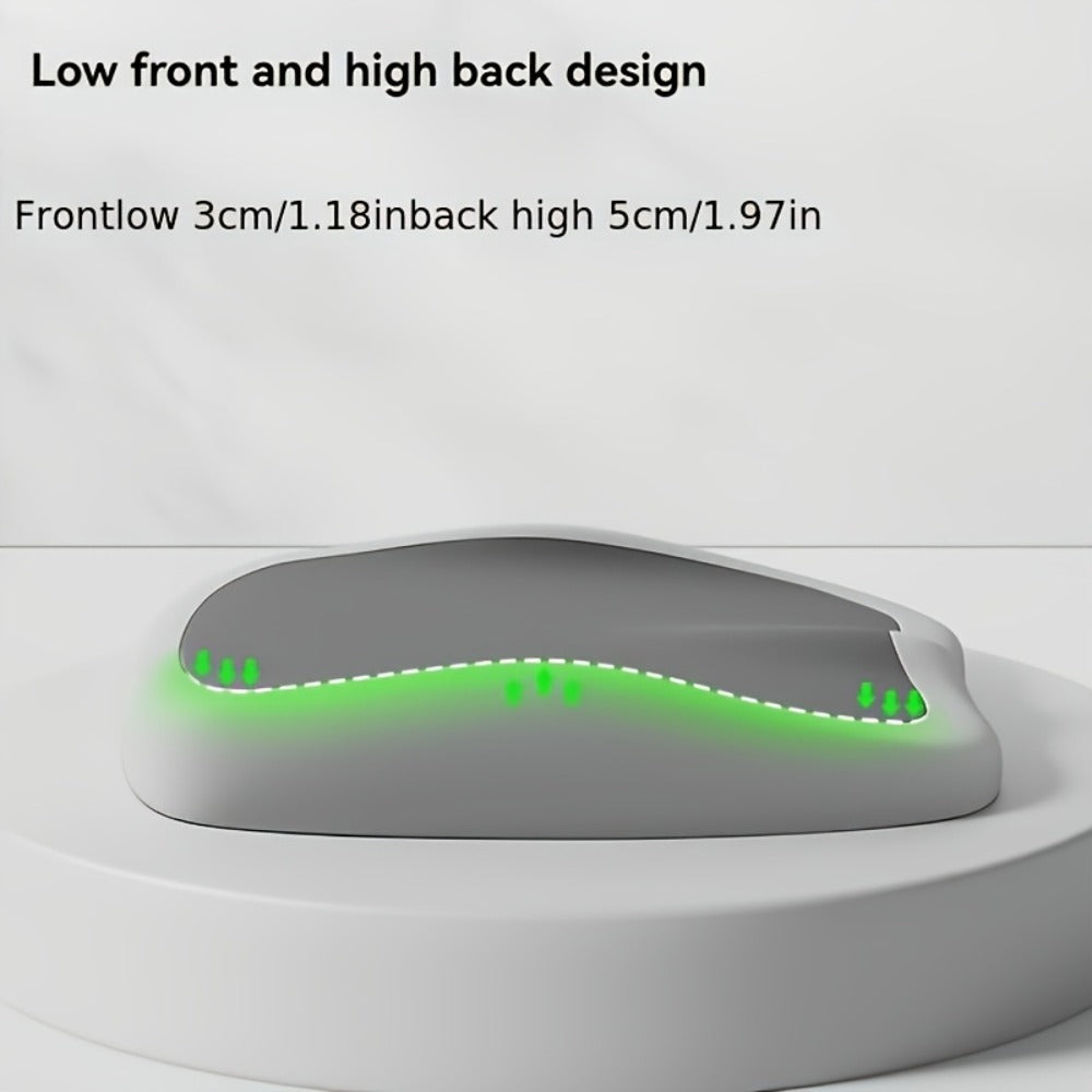 Memory Foam Seat Cushion with Adjustable Hip & Lumbar Support, Ergonomic Car Seat Pad for Long-Distance Driving, Office Chair & Home Use, Portable Polyester Knit Cover, Random Color