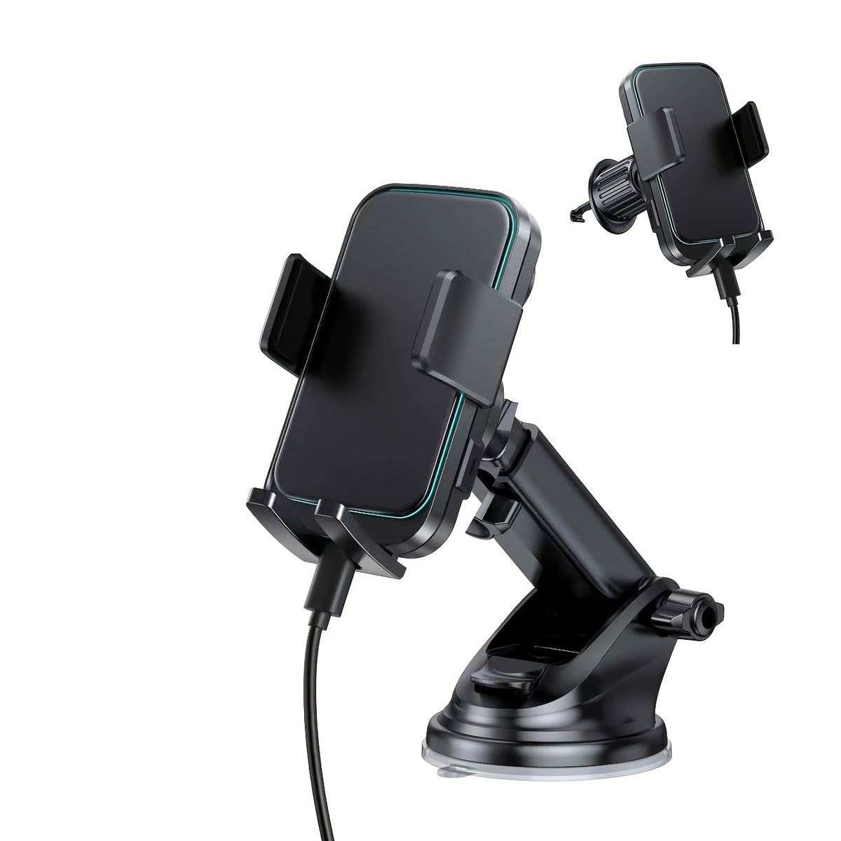 Wireless Car Charger, 15W Fast Charging Auto Clamping Car Charger Phone Mount Phone Holder for 15 14 13 12 11 Pro Max Xs, S23 S22 S21, S20, S10+ Fathers Day Gift for Mom Dad