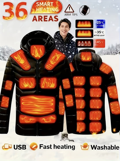 Men's Heated Pullover Coat