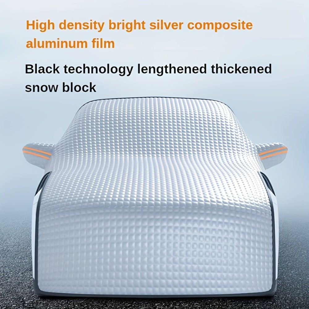 Windshield Snow Cover & Sun Shade Universal Fit – Thickened All-Season Front Window Frost Ice Guard & UV Sunshade Protector for Cars SUVs Trucks