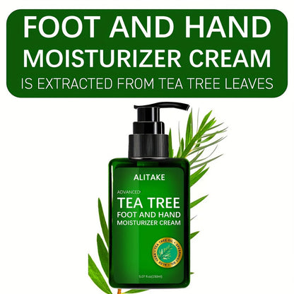 Foot Cream for Dry Cracked Heels & Hand Moisturizer — Natural Plant Extract Deep Nourishing Moisturizing Skin Care Cream for Women, Non-Greasy Fast-Absorbing Formula, Gift for Mom (150ml / 5.07oz)