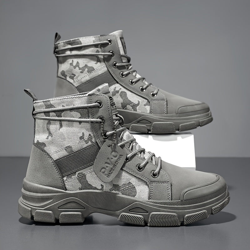 Men's Boots - Non-Slip Sole Lace-Up for Outdoor & Travel 318693
