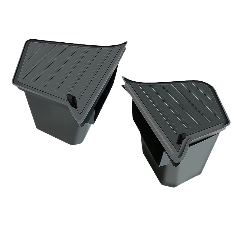Suitable for Tesla'S New Model Y Juniper 2025, Left And Right Side Storage Box with Lid, Trunk Storage Box, Side Storage Box, Stylish And Easy, Sturdy And Durable, Automotive Additions