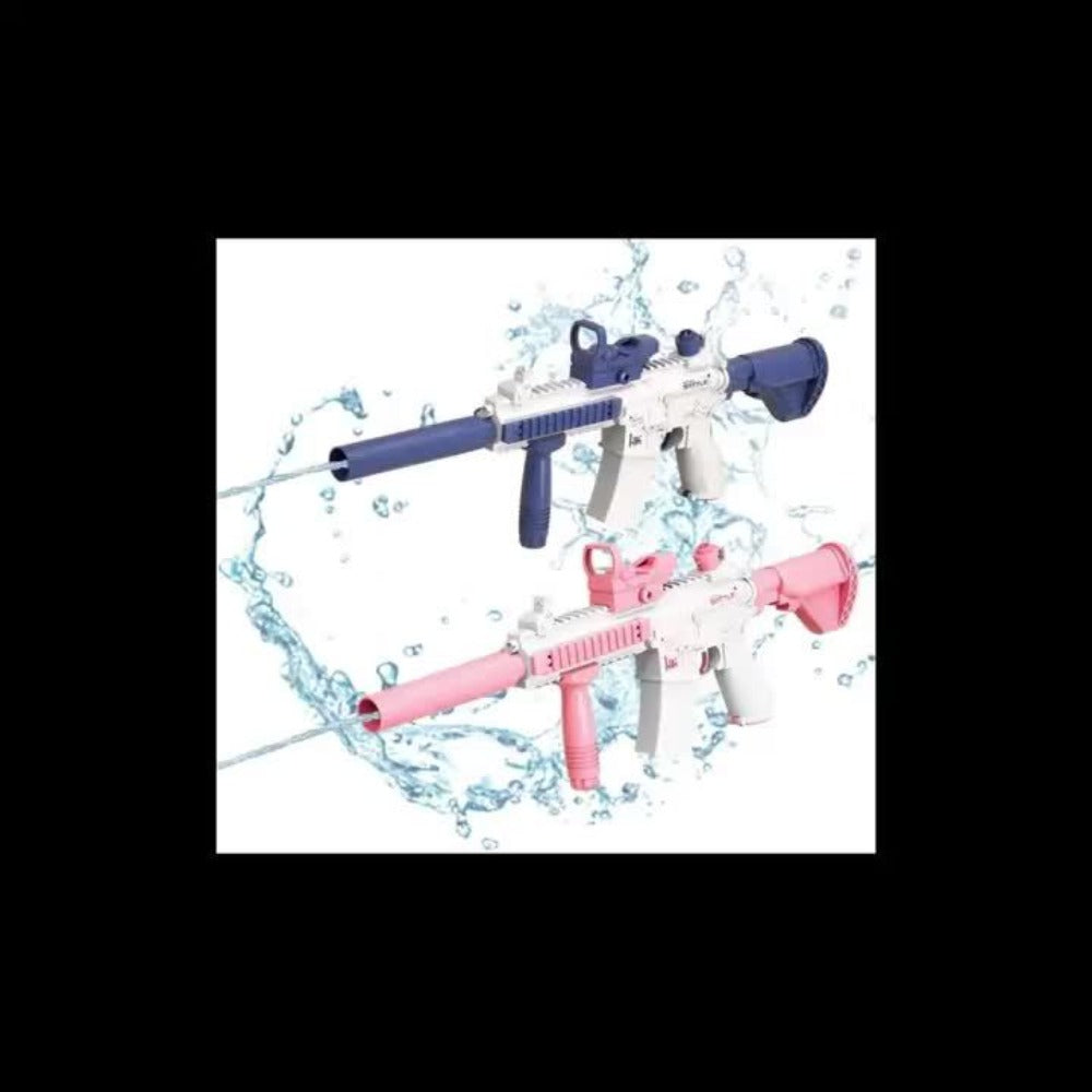 Continuous-Fire Automatic Water Gun for Kids & Adults – High-Capacity Long-Range Squirt Blaster for Summer Beach Pool Backyard Outdoor Play, Birthday Gift for Boys Girls, Blue Pink Random Mini Model