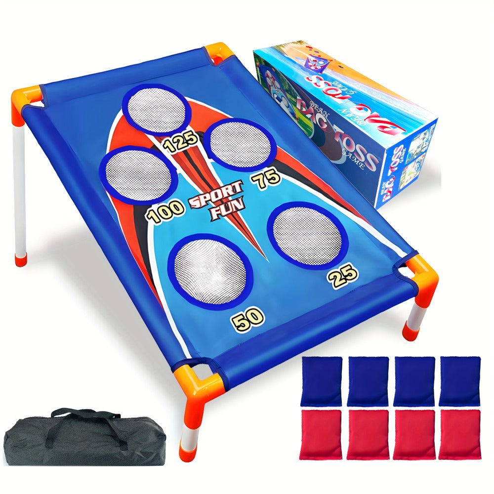Bean Bag Toss Game Set – 5-Hole Scoring Board, 8 Bean Bags & Carry Bag | Outdoor Indoor Fun for Kids & Adults | Camping Parties Beach Backyard | Birthday Halloween Christmas Gift