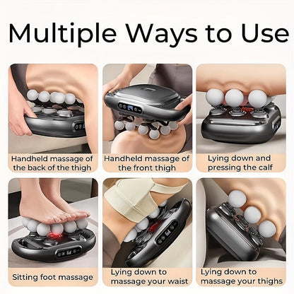 Massage Gun for Deep Tissue Relief – Cordless Percussion Massager with 9 Speeds & 9 Modes, Multiple Heads for Back, Neck, Shoulders, Legs & Feet | Gift for Dad & Mom