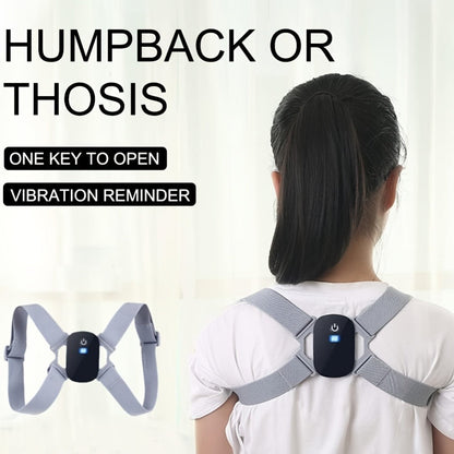 Smart Posture Corrector with Vibration Alert, Wireless Rechargeable Posture Trainer & Back Support Belt for Men Women, Adjustable Spine Correction Device for Office Gym, Hand-Washable Pink Gray Black