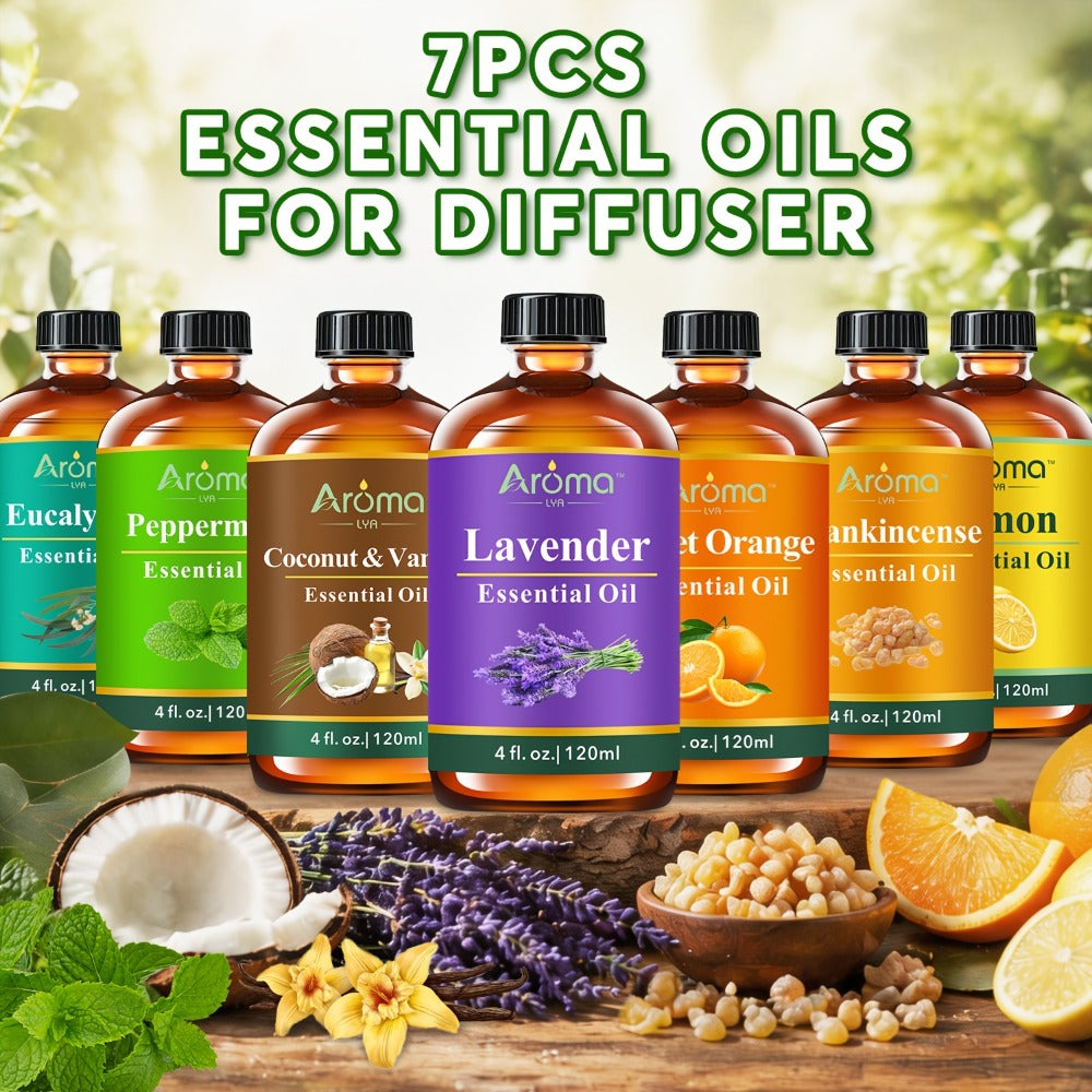 Lavender Essential Oil 4oz – Pure Aromatherapy Oil for Diffuser, Candle, Humidifier & Massage | Also in Eucalyptus, Frankincense, Peppermint, Lemon & More