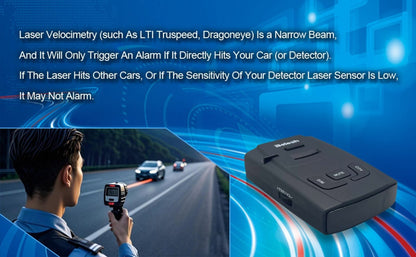 Radar Detector for Cars – S360 360° Long Range X/K/KA Band & Laser Detection with Voice Alerts, City Highway Mode, VG-2 Undetectable & Advanced False Alert Filter