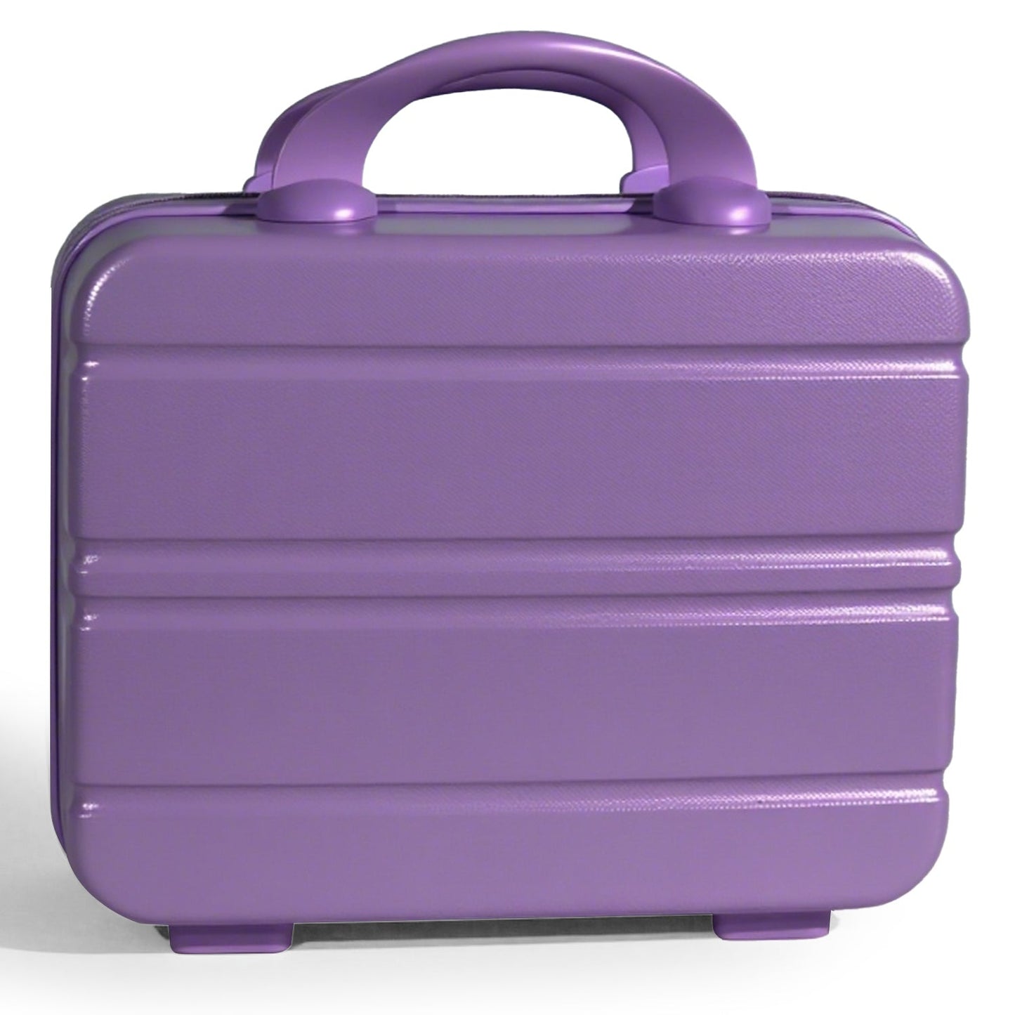 Hard Shell Makeup Travel Case Waterproof Pressure-Proof Portable Cosmetic Suitcase with Elastic Band Luggage Attachment Carry-On Organizer for Women Travel Camping Gym 30x25x15cm