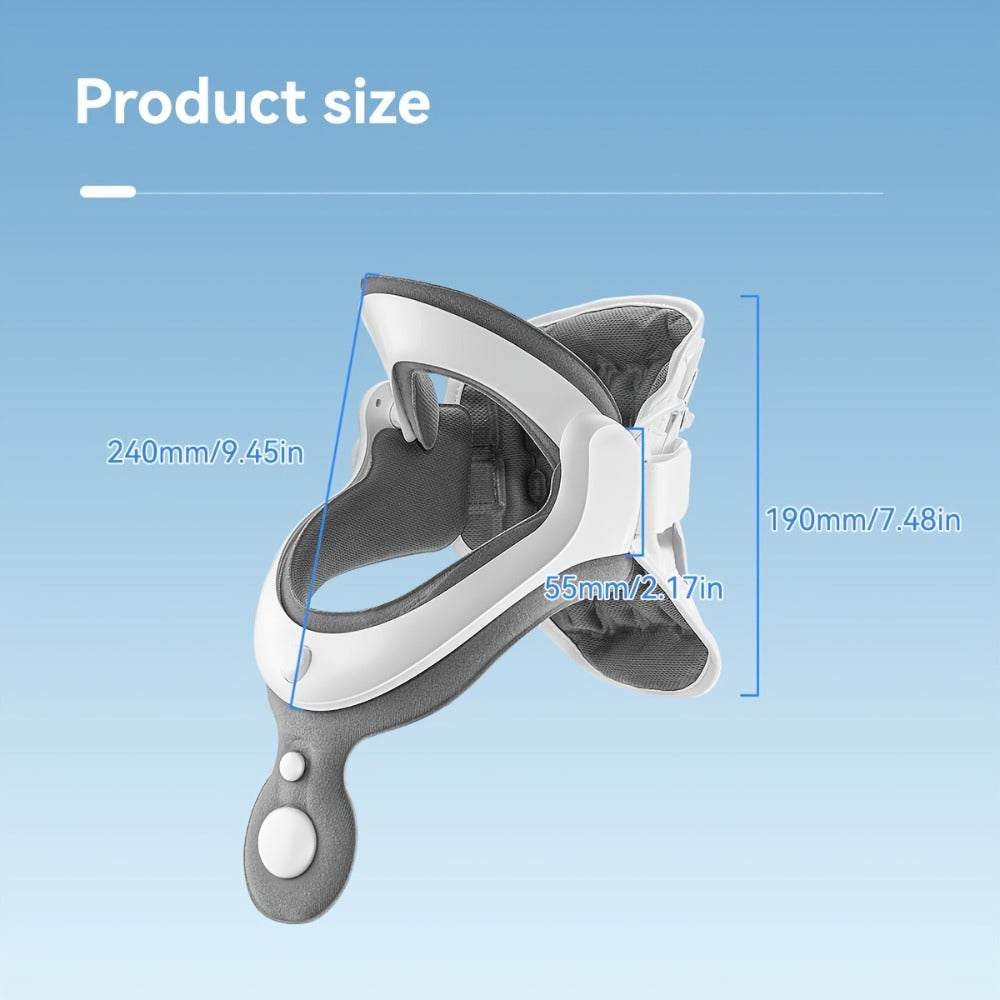 Cervical Neck Traction Device Inflatable Neck Brace with Airbag Support Ergonomic Spine Alignment Stretcher Collar Brace for Office Workers Adults KF-JB05