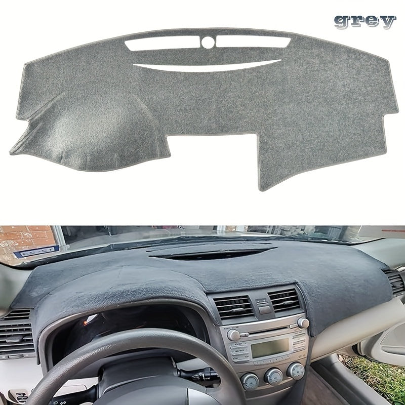 for TOYOTA Camry 2007-2011 Dashboard Cover Mat - Grey Polyester, Anti-UV Sunshade with Non-Slip Base, Fit for Enhanced Interior Protection, Vehicle Accessory|Neutral Grey Shade|Durable Fabric, MAGIKEY