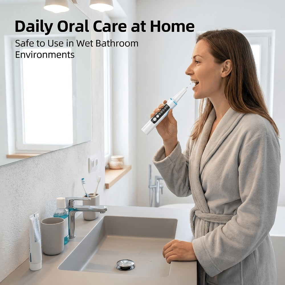 Electric Toothbrush Kit with LED Light & 5-Mode Adjustment – 3 Brush Head Accessories, Deep Cleaning Oral Care Set for Home Use, Great Gift for Mother's Day, Father's Day & Birthdays