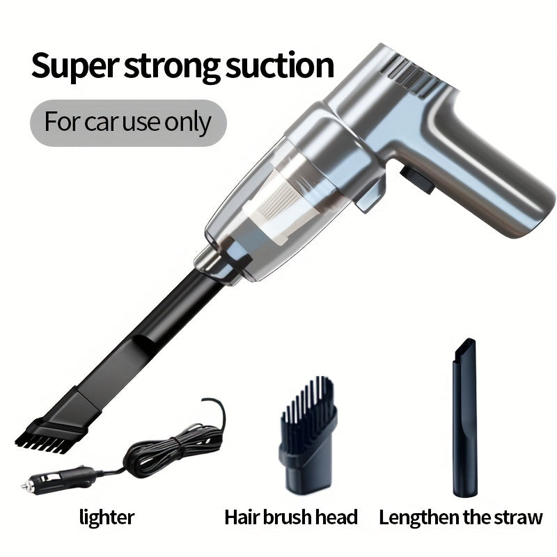 Handheld Car Vacuum Cleaner Corded - 3KPA Powerful Suction, 3M Power Cord, Lightweight Portable Auto Vacuum for Cars Trucks & Home, Single-Point Exhaust, No Battery Needed, 5 Colors