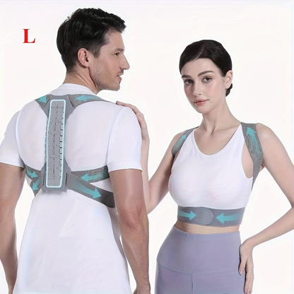 Posture Corrector for Men & Women - Adjustable Back Brace Shoulder Support Hunchback Corrector for Improved Posture, Comfort Fit Unisex Design, Sizes S M L XL - Back Pain Relief Office & Daily Wear