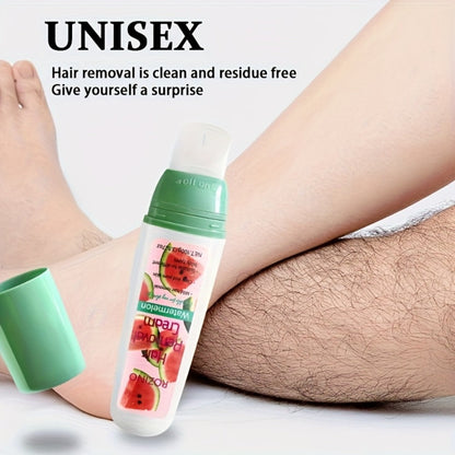 Watermelon Scent Depilatory Cream 100g with Squalane - Instant Hair Removal Semi-Permanent 3-Month Results Non-Irritating for Face Lips Armpits Legs Arms Bikini Area Women Sensitive Skin