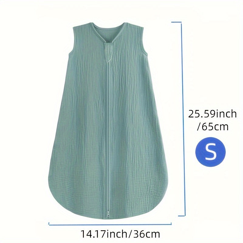 Baby Sleep Sack - Muslin 2-Way Zip Wearable Blanket