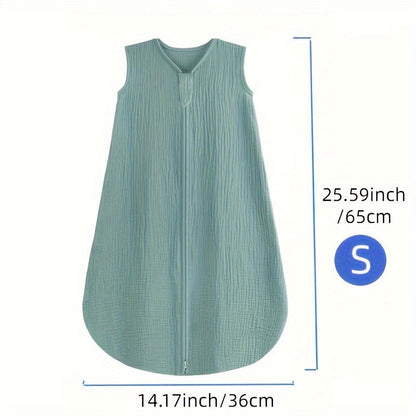Baby Sleep Sack - Muslin 2-Way Zip Wearable Blanket