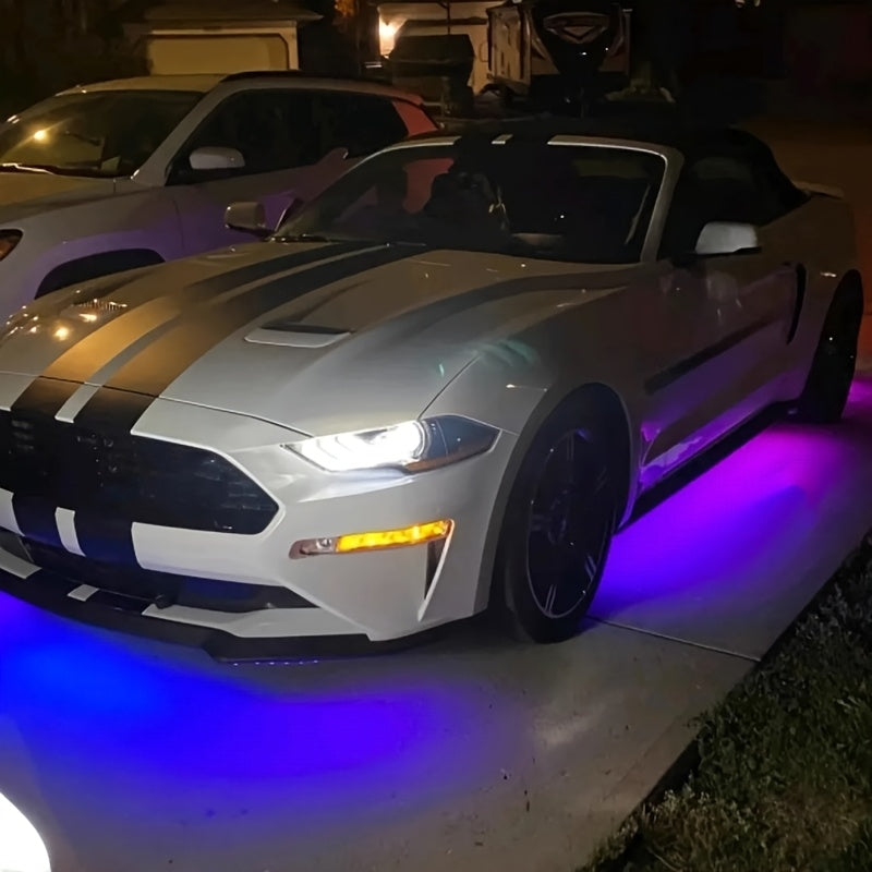 External LED with App Control, Atmosphere Decorative Kit, Multiple Scene Modes, with App Control And Wireless Control, Light, Compatible with Cars, Trucks, Suvs