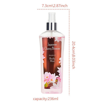 Body Care Gift Set for Women 3pcs – Body Wash, Lotion & Perfume Long-Lasting Fragrance Moisturizing Skin Care Kit Sweet Bloom Cherry Blossom Coconut Lime Lavender