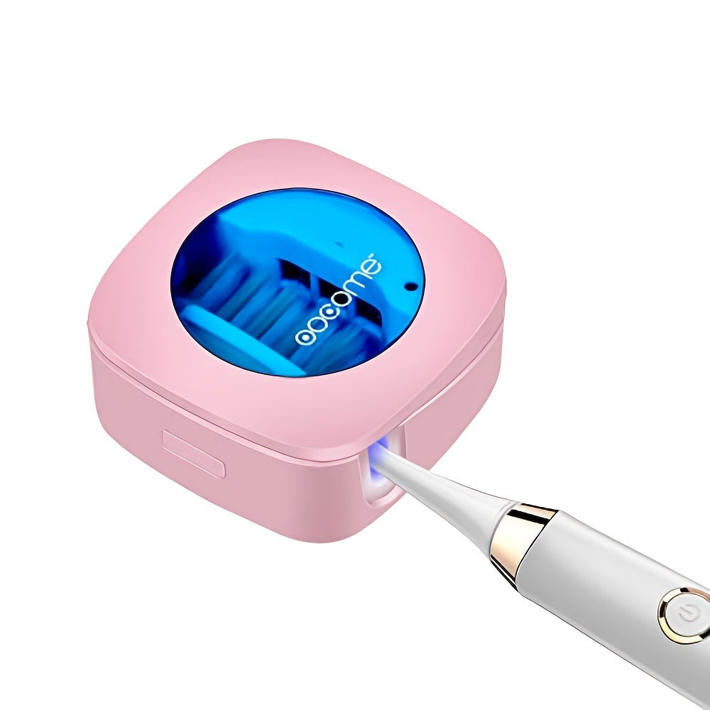 Toothbrush Case USB Rechargeable – 200mAh Battery Compact Portable Toothbrush Protective Cover for Travel, Perfect Gift for Family & Friends on Christmas, Mother's Day & Father's Day, 4 Colors