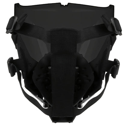 Cyberpunk Futuristic Face Mask for Men & Adults – Breathable Sci-Fi Half Mask for Halloween Cosplay Rave Bar Club Music Festival Photo Prop Cool Gift