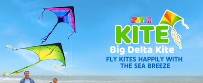 Large Delta Kite 3 Pack for Kids & Adults – Gradient Easy-to-Fly Kites with 58-Inch Wingspan & 262.5 Ft String, Stable in Light Wind | Best Outdoor Beach Park Gift for Boys and Girls