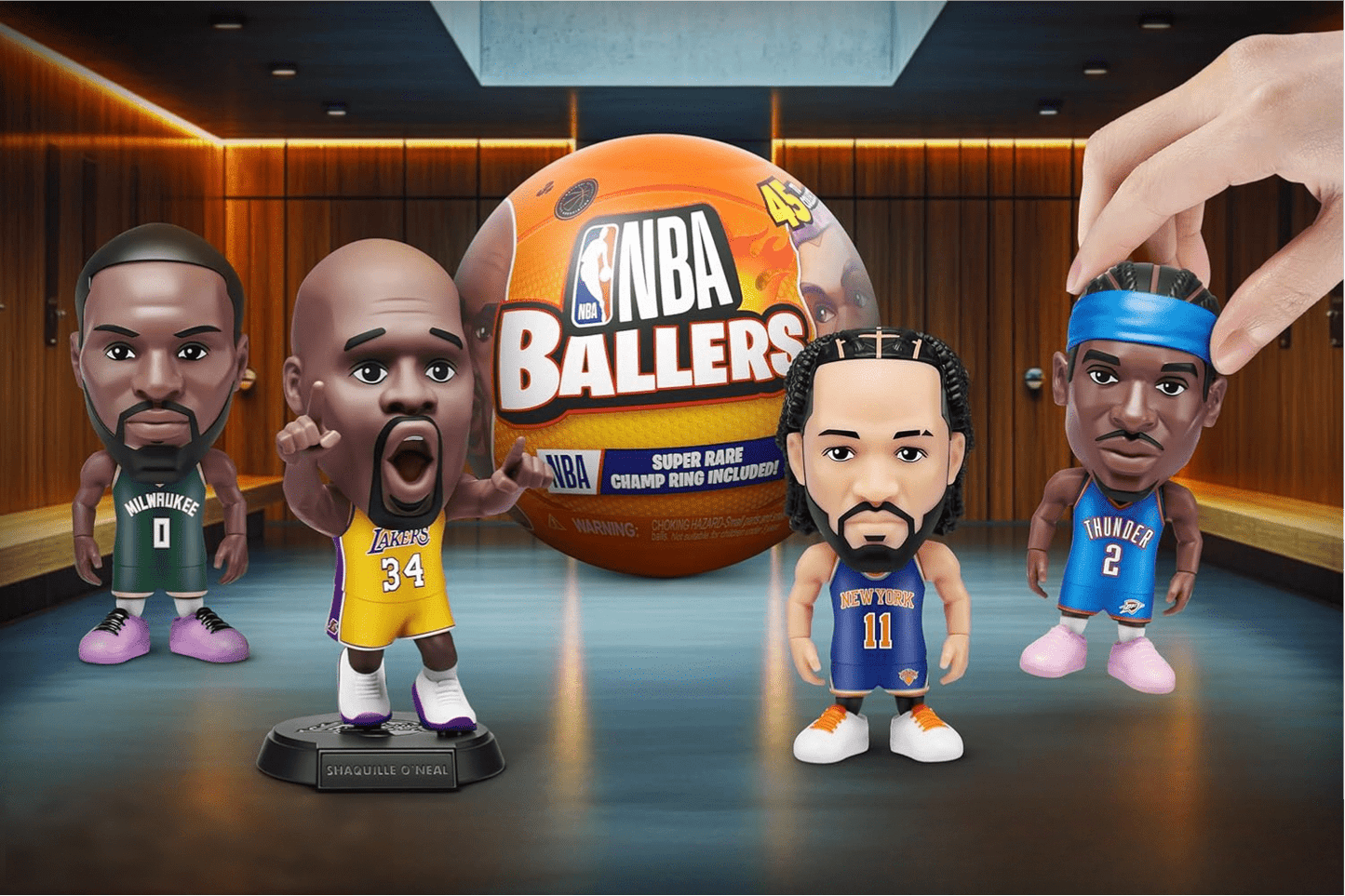 NBA Ballers Mystery Capsule Figurine Series 1 by ZURU – Surprise Unboxing Mini NBA Player Collectible Toy for Boys, Sports Fans & Collectors, Random Basketball Figure Blind Box Gift
