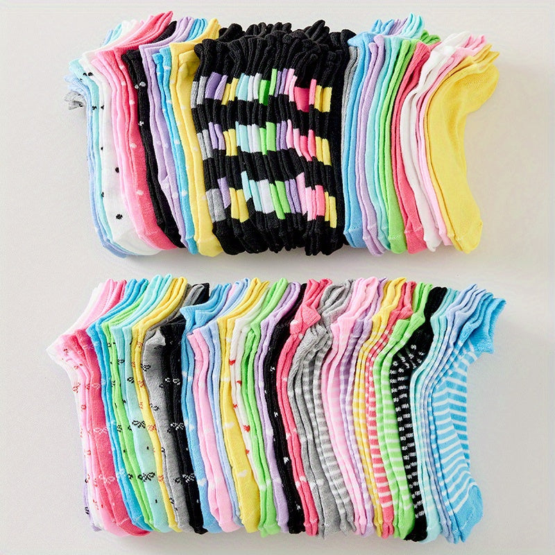Women's Cute Print Socks - 20-Pair Pack