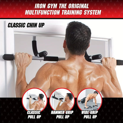 Doorway Pull-Up Bar – Multi-Grip Chin-Up Bar for Indoor Home Gym, No Screws Required, Upper Body Strength Trainer for Pull-Ups, Chin-Ups & Hanging Exercises | Portable Fitness Bar for Door Frame