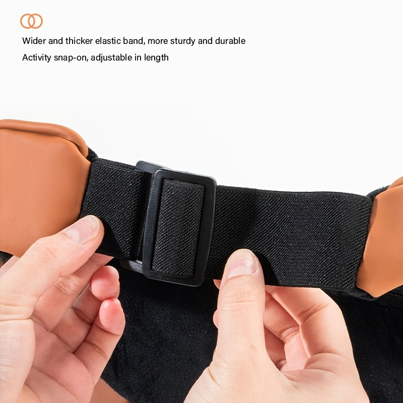 Luxury Car Neck Pillow, Napa Leather Headrest, Seat Cushion, Neck Support Pillow, Car Seat Cushion, Comfortable And Breathable, Lumbar And Neck Support, Exquisite Embroidery, Suitable for All Seasons, Car Interior Decorative Additions