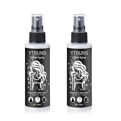 Glitter Spray for Hair & Body Quick Dry Shimmer Spray – High-Gloss Body Glitter for Face Lips Eyes Skin Festival Rave Party Photoshoot Everyday Glam Set 2pc & 3pc Options Women Teens