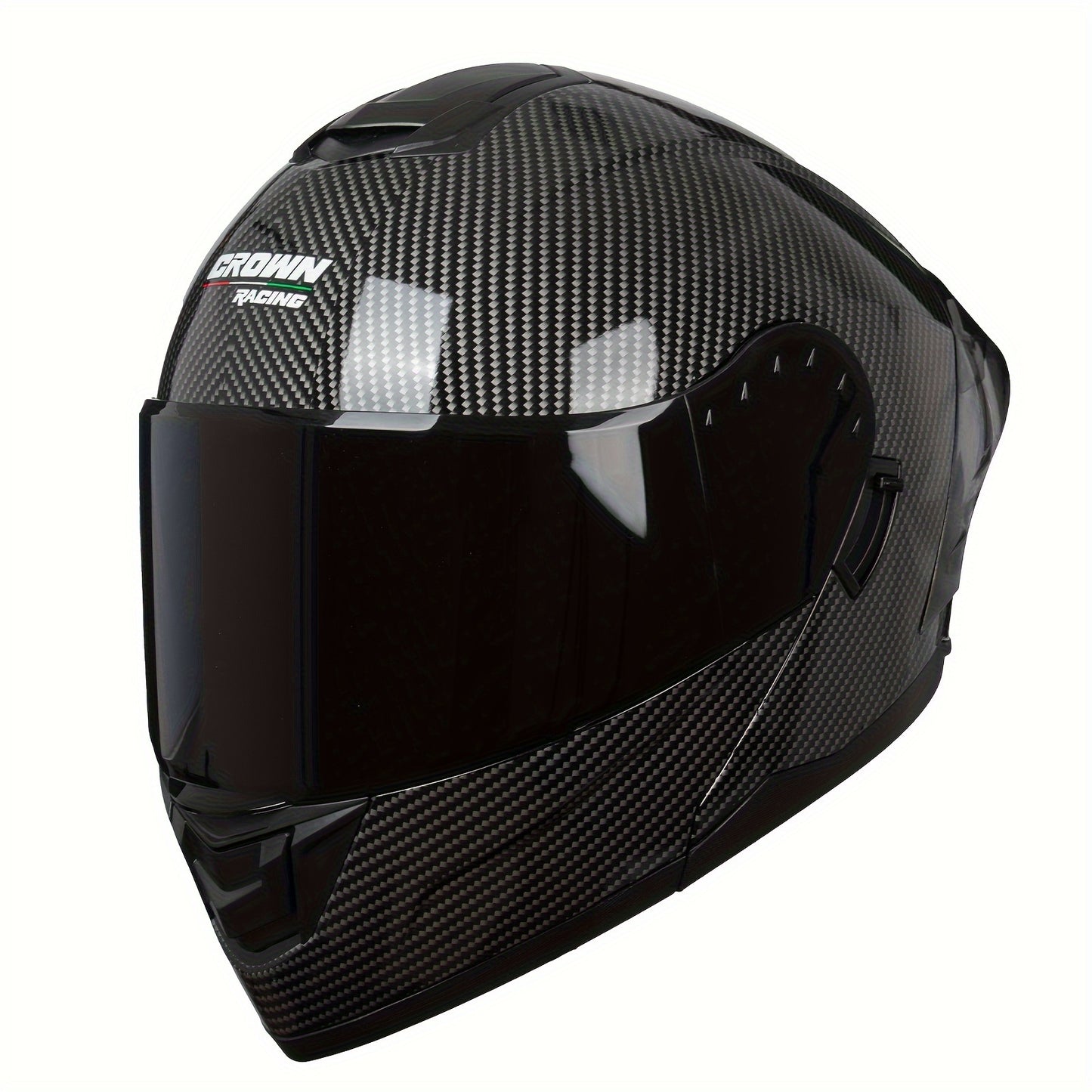 Motorcycle Helmets Modular Full Face Helmet Flip Up Carbon Fiber Pattern